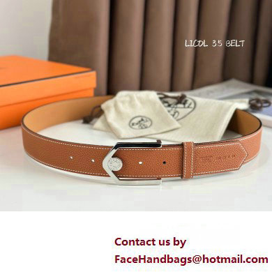 Hermes Licol belt buckle & Reversible leather strap 35 mm 01 2023